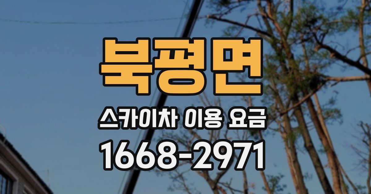 북평면 스카이차 이용 요금