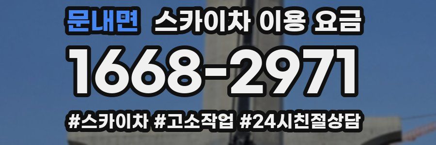 문내면 스카이차 이용 요금