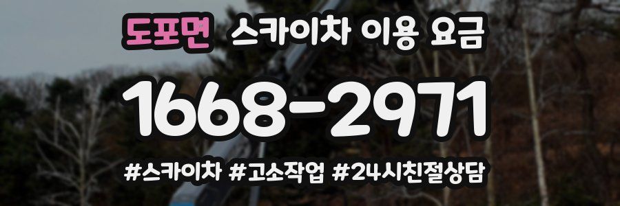 도포면 스카이차 이용 요금