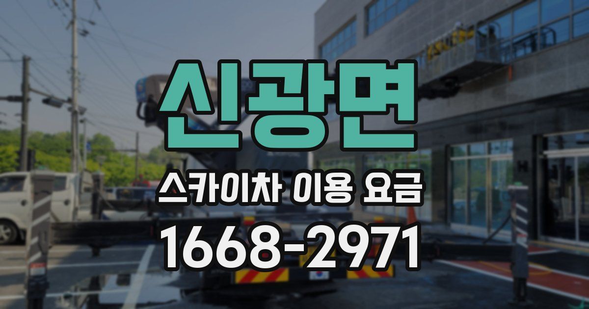 신광면 스카이차 이용 요금