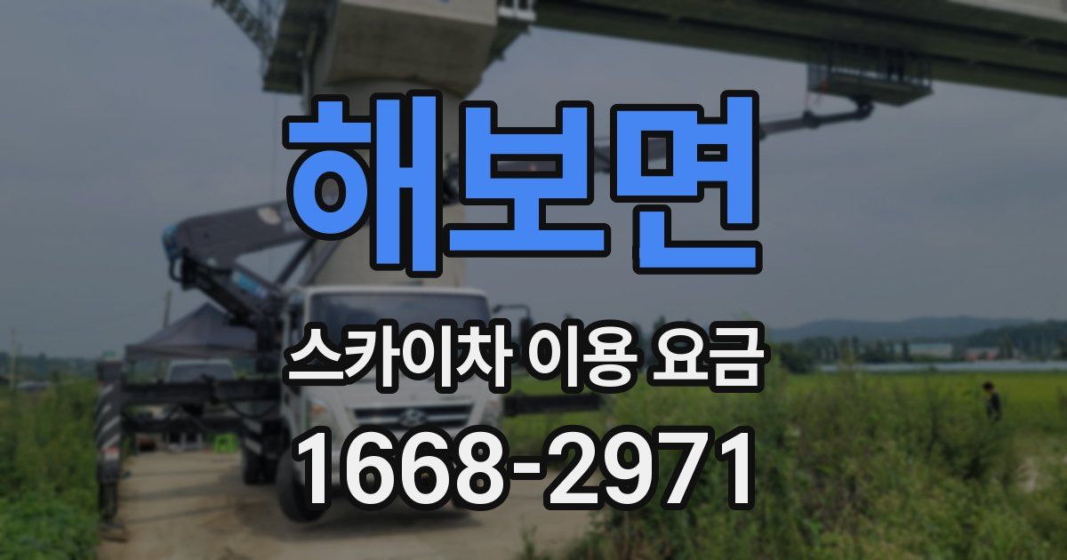 해보면 스카이차 이용 요금