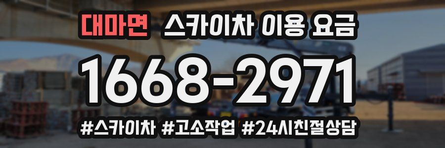 대마면 스카이차 이용 요금