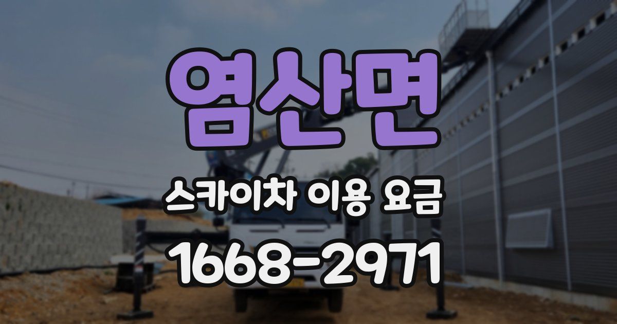 염산면 스카이차 이용 요금