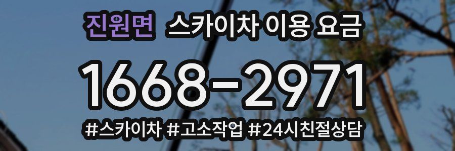진원면 스카이차 이용 요금
