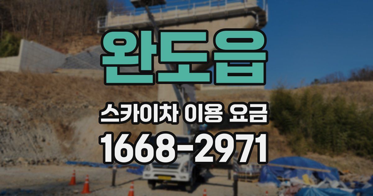 완도읍 스카이차 이용 요금