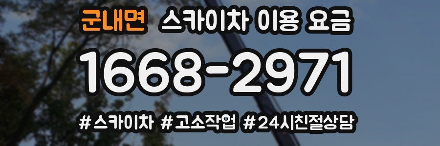 군내면 스카이차 이용 요금