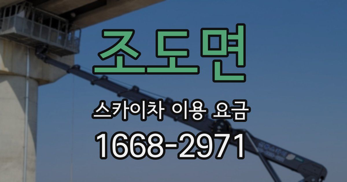 조도면 스카이차 이용 요금