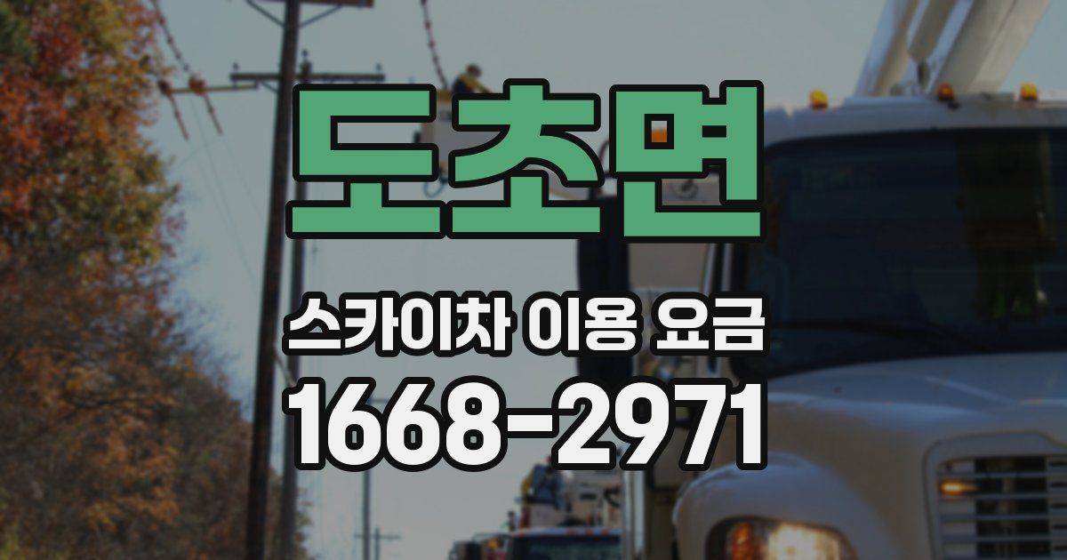 도초면 스카이차 이용 요금