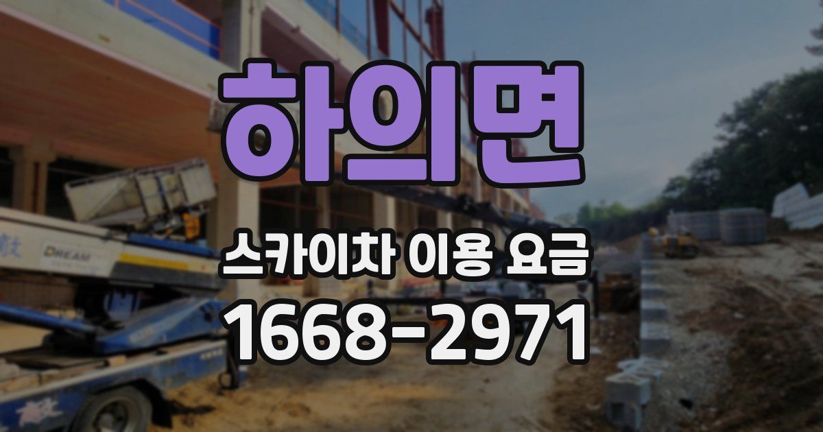 하의면 스카이차 이용 요금
