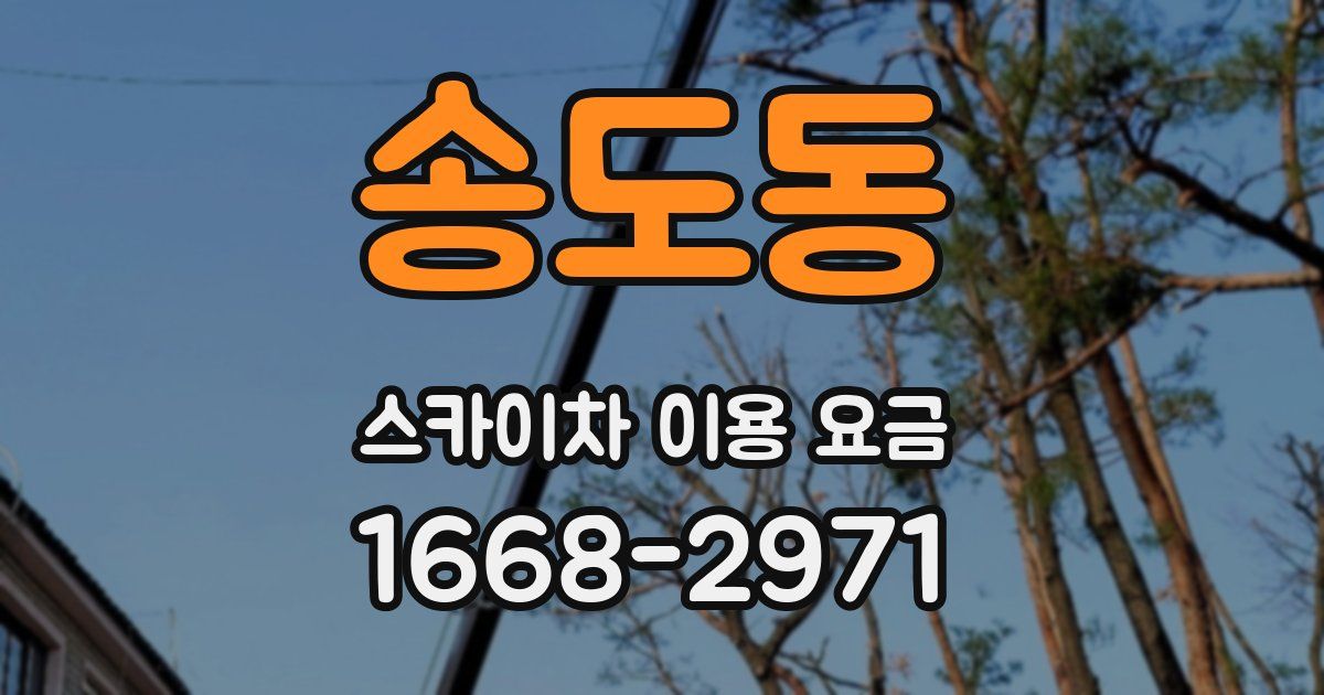 송도동 스카이차 이용 요금