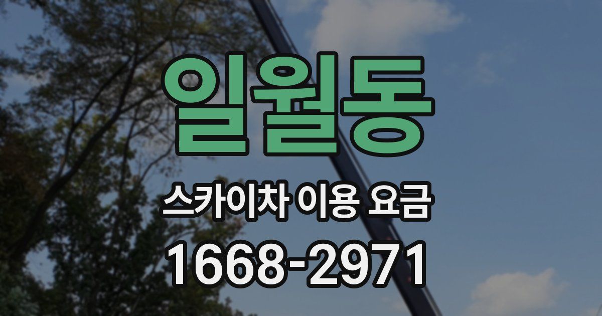 일월동 스카이차 이용 요금