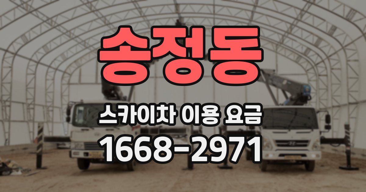 송정동 스카이차 이용 요금