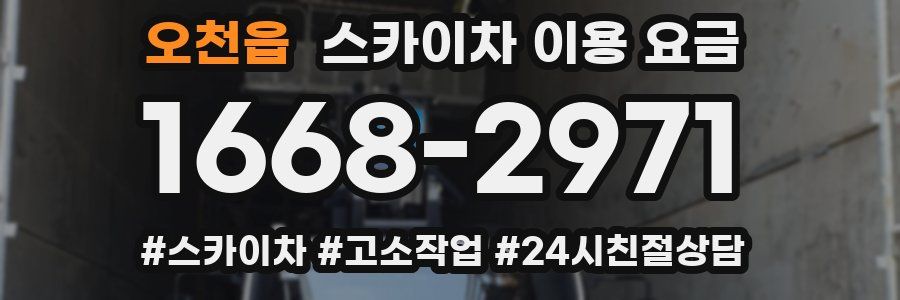 오천읍 스카이차 이용 요금