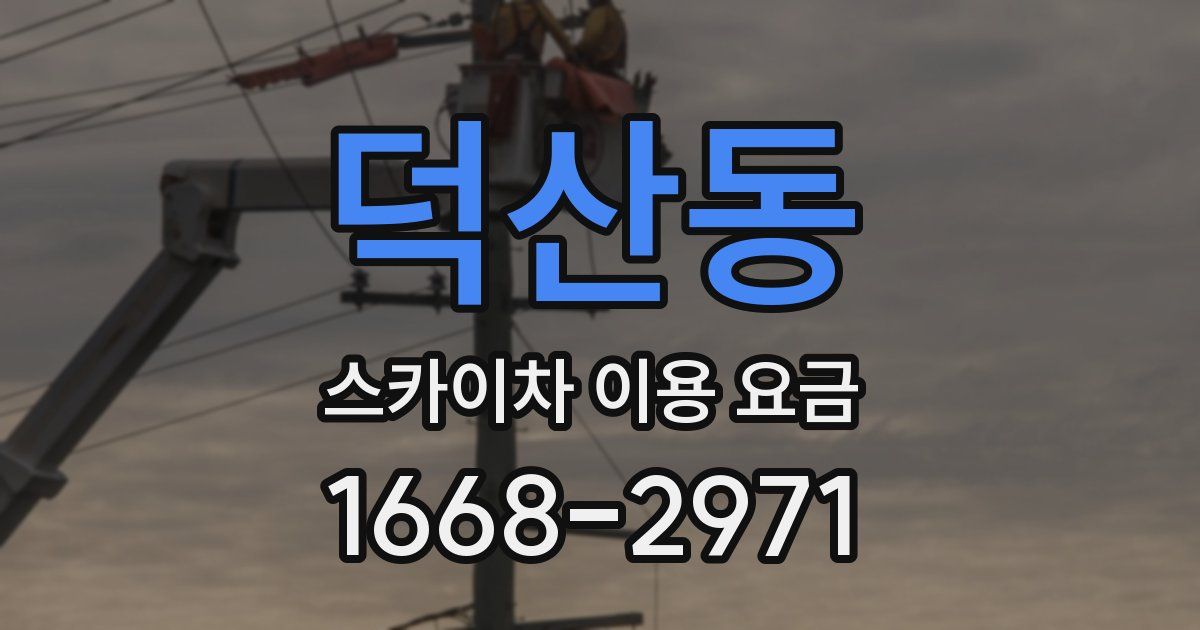 덕산동 스카이차 이용 요금