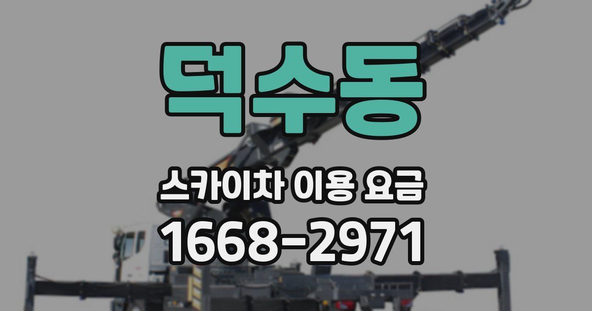 덕수동 스카이차 이용 요금