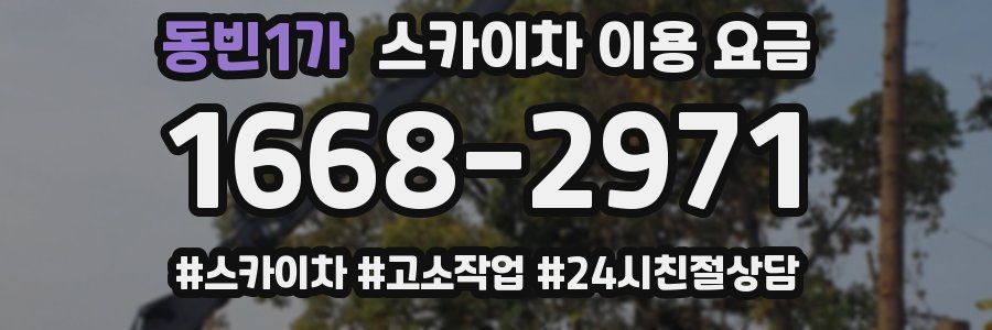 동빈1가 스카이차 이용 요금