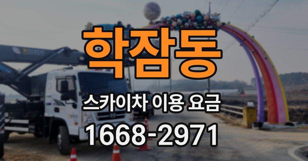 학잠동 스카이차 이용 요금