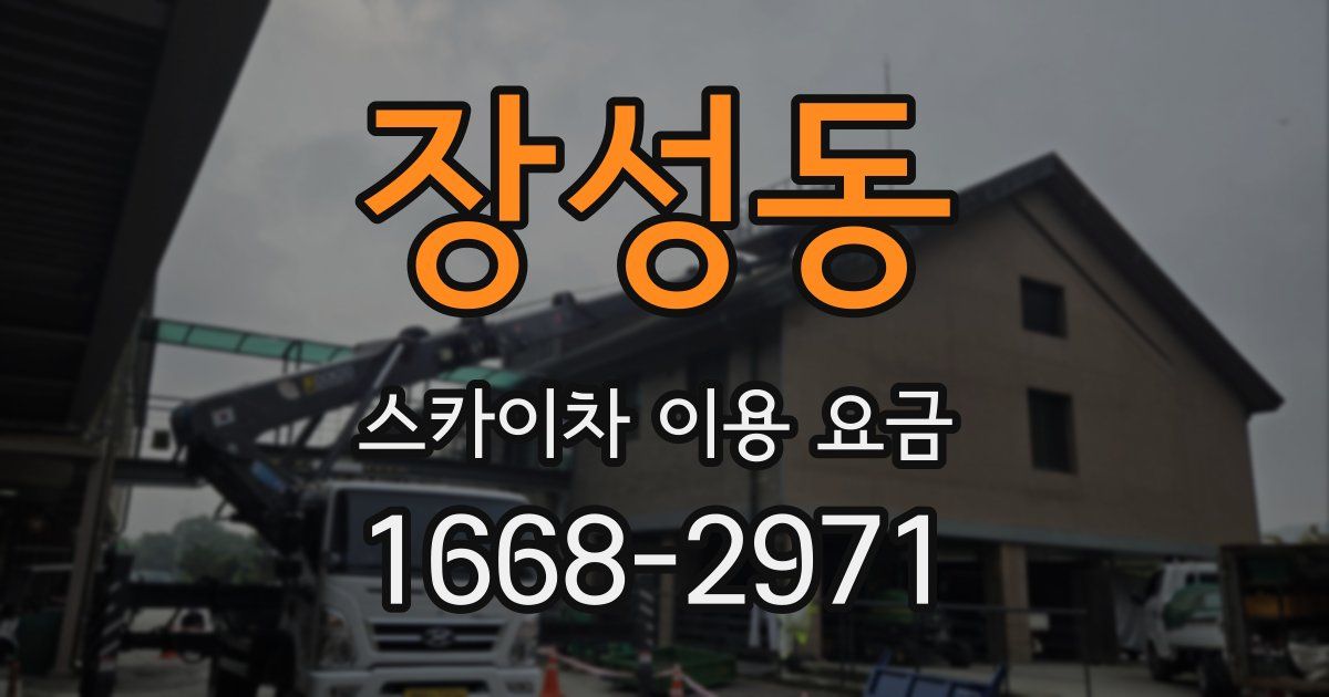 장성동 스카이차 이용 요금
