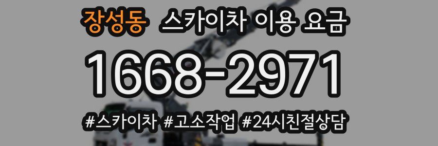 장성동 스카이차 이용 요금