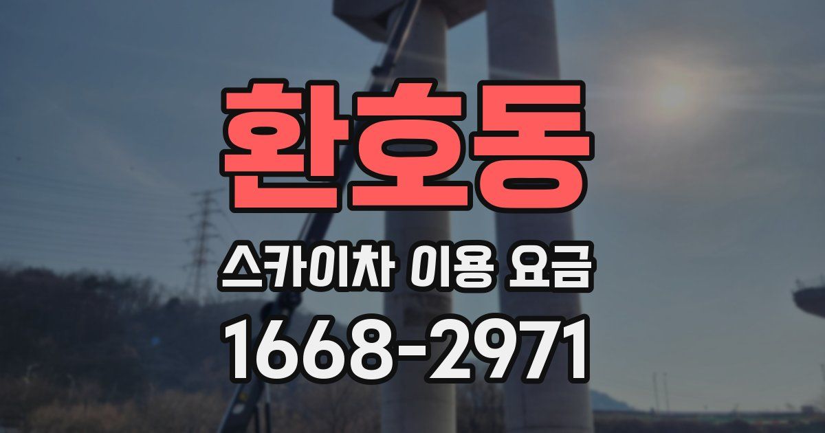 환호동 스카이차 이용 요금