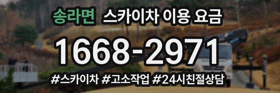 송라면 스카이차 이용 요금