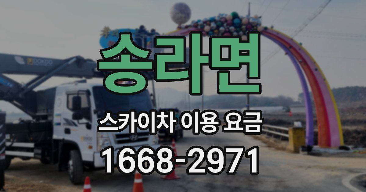 송라면 스카이차 이용 요금