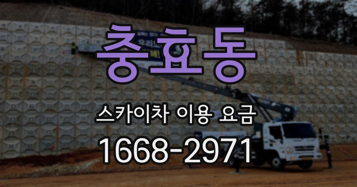충효동 스카이차 이용 요금