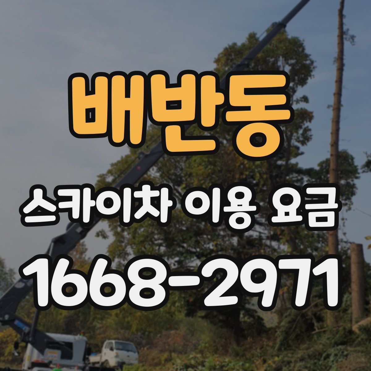 배반동 스카이차 이용 요금