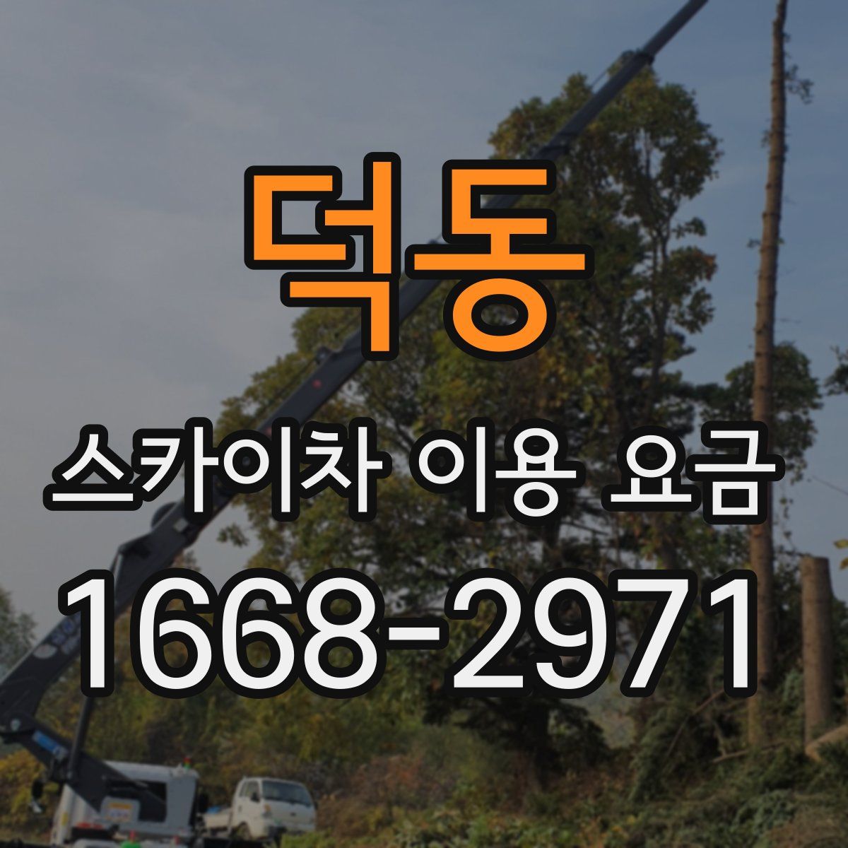 덕동 스카이차 이용 요금