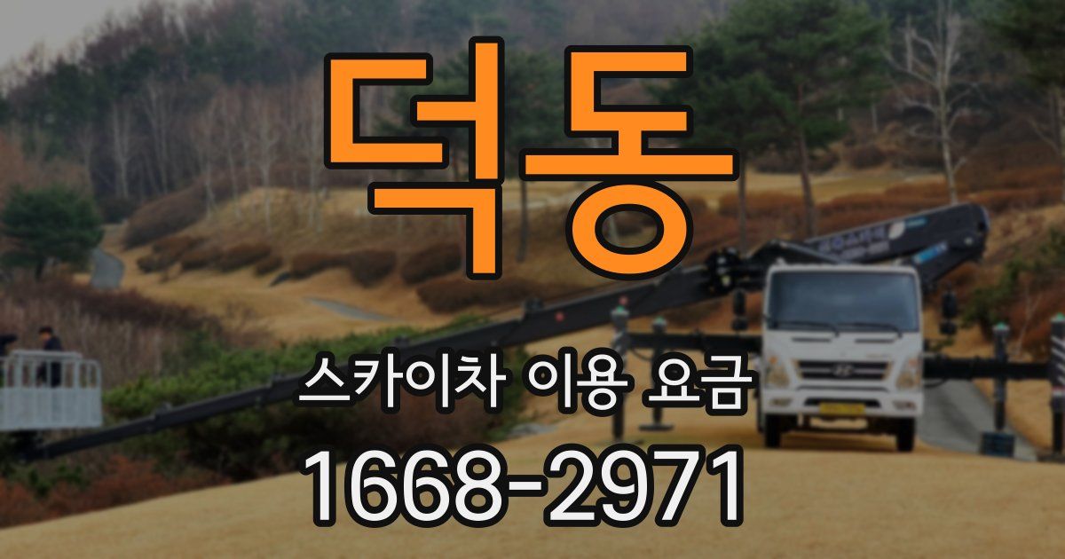 덕동 스카이차 이용 요금