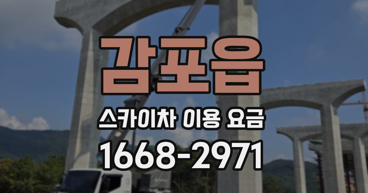 감포읍 스카이차 이용 요금
