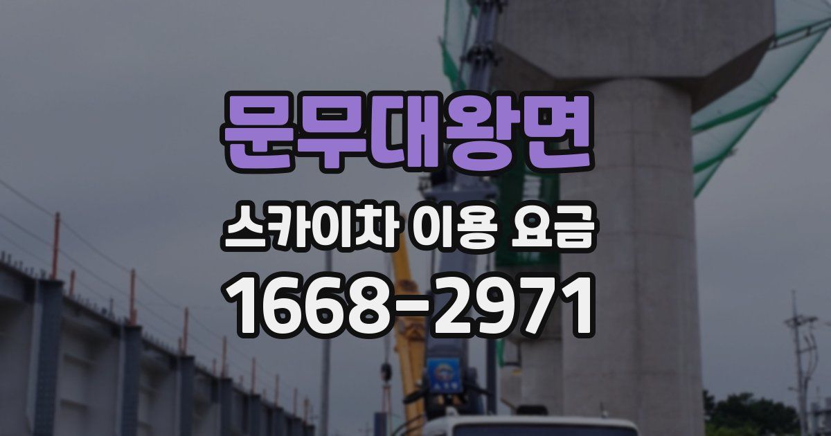 문무대왕면 스카이차 이용 요금
