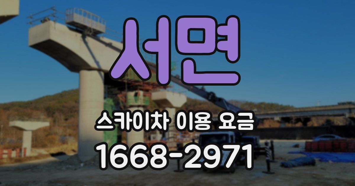 서면 스카이차 이용 요금