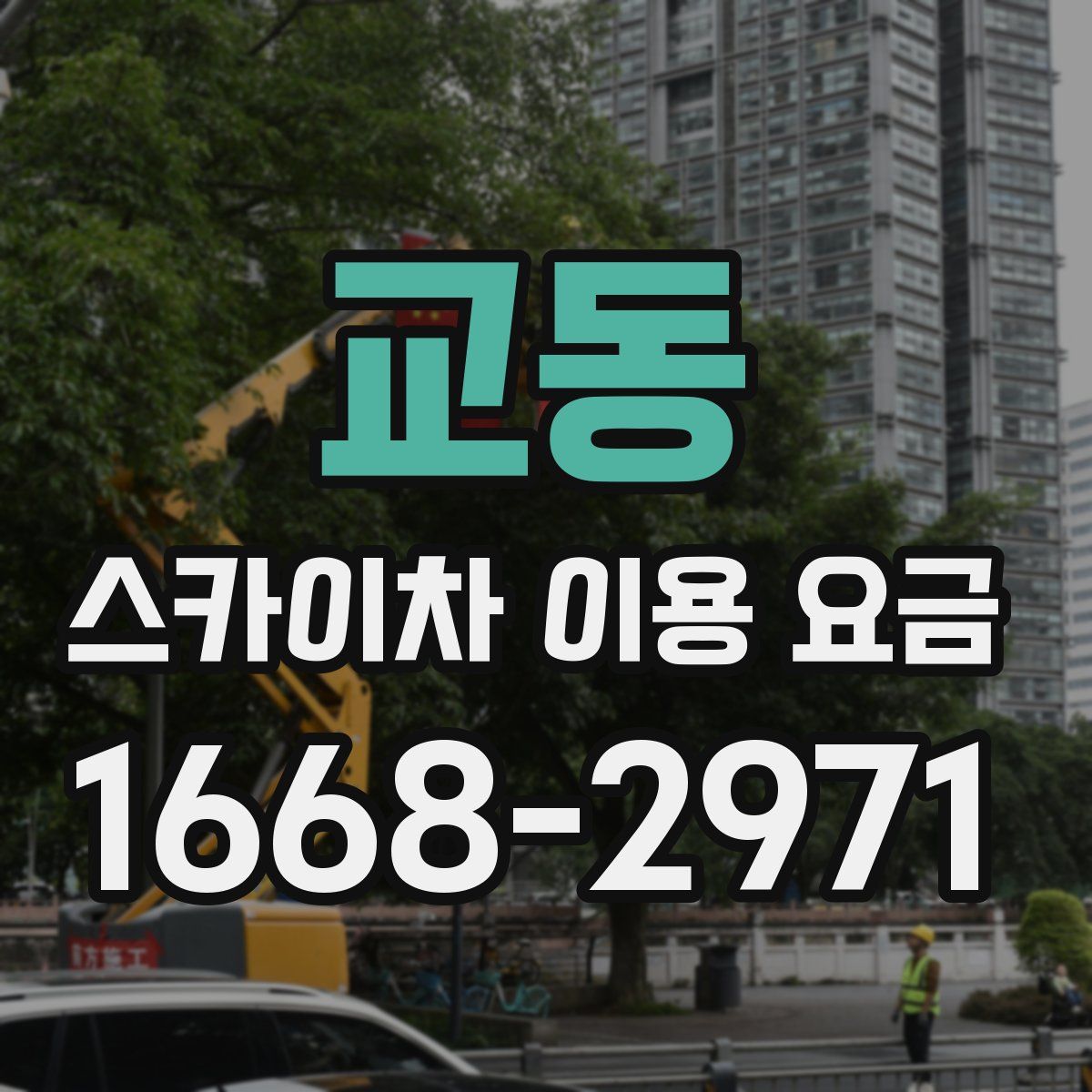 교동 스카이차 이용 요금