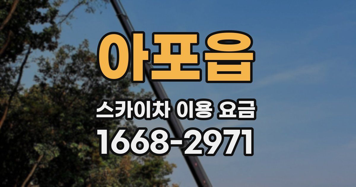 아포읍 스카이차 이용 요금
