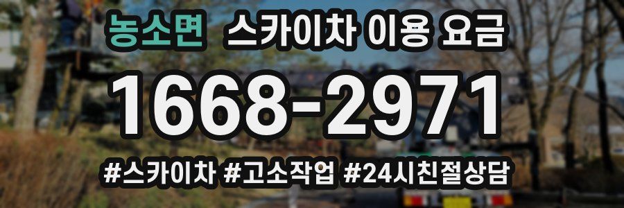 농소면 스카이차 이용 요금