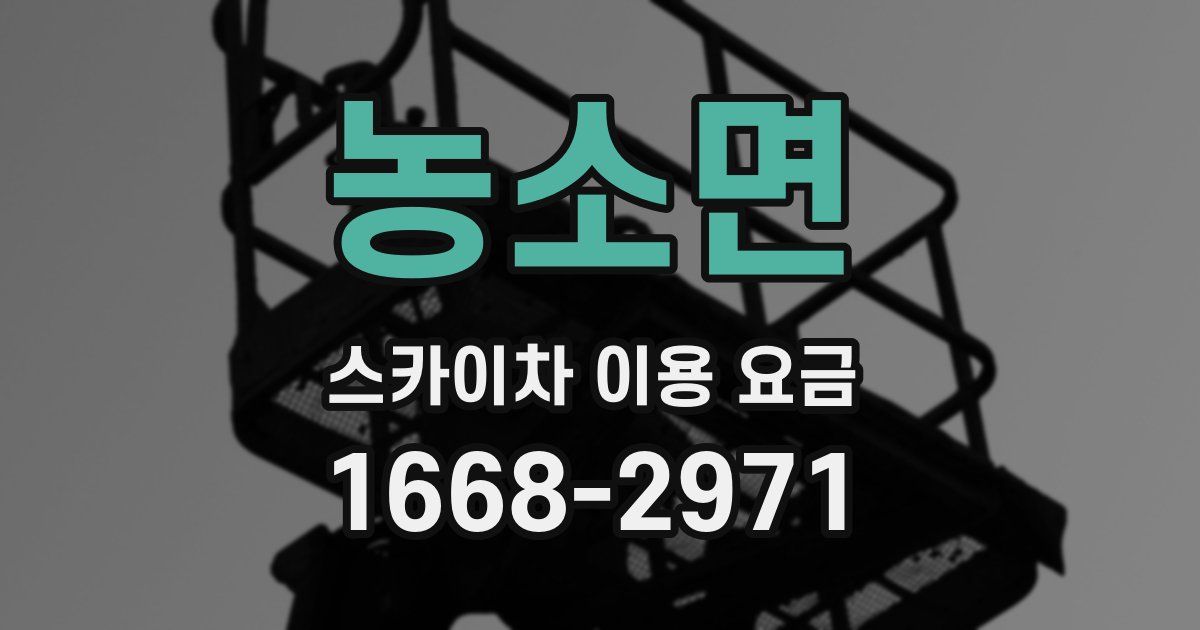 농소면 스카이차 이용 요금