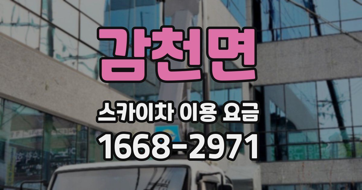 감천면 스카이차 이용 요금