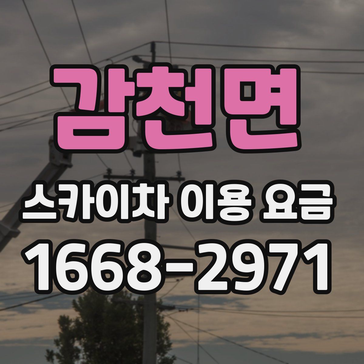 감천면 스카이차 이용 요금