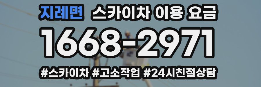 지례면 스카이차 이용 요금