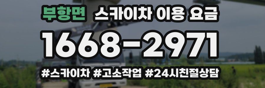 부항면 스카이차 이용 요금