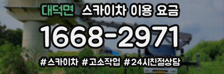 대덕면 스카이차 이용 요금