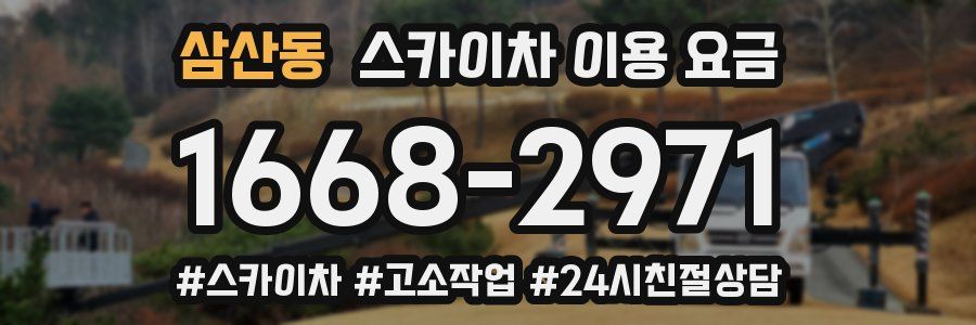 삼산동 스카이차 이용 요금