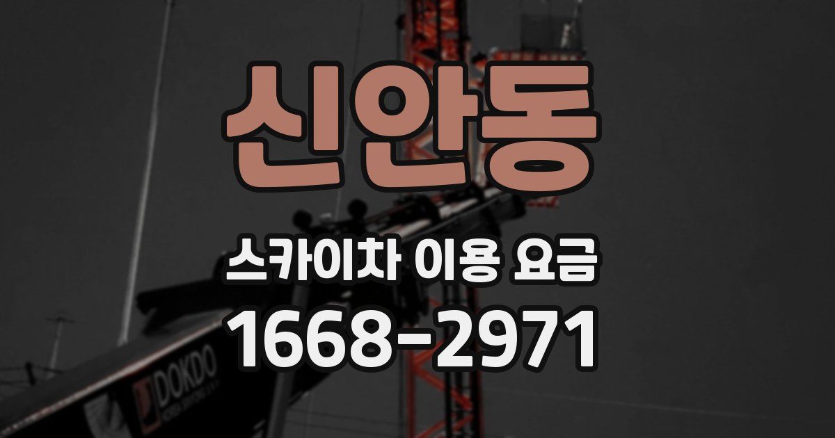 신안동 스카이차 이용 요금