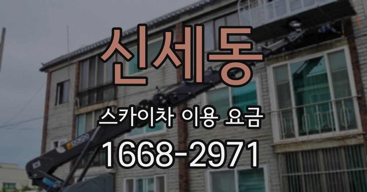 신세동 스카이차 이용 요금