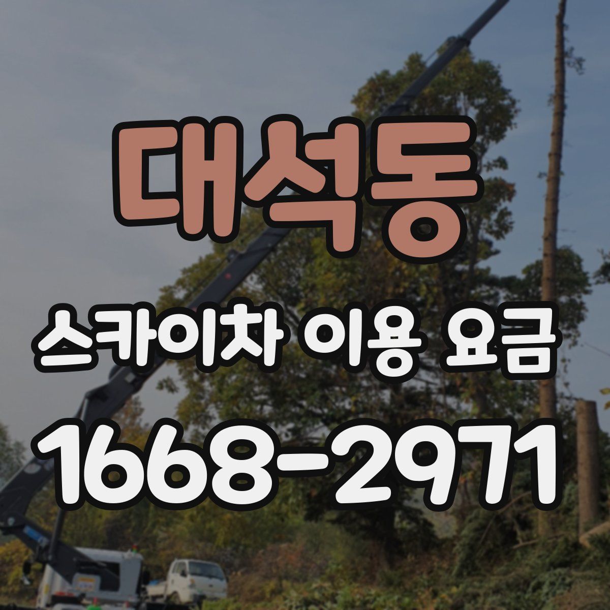 대석동 스카이차 이용 요금