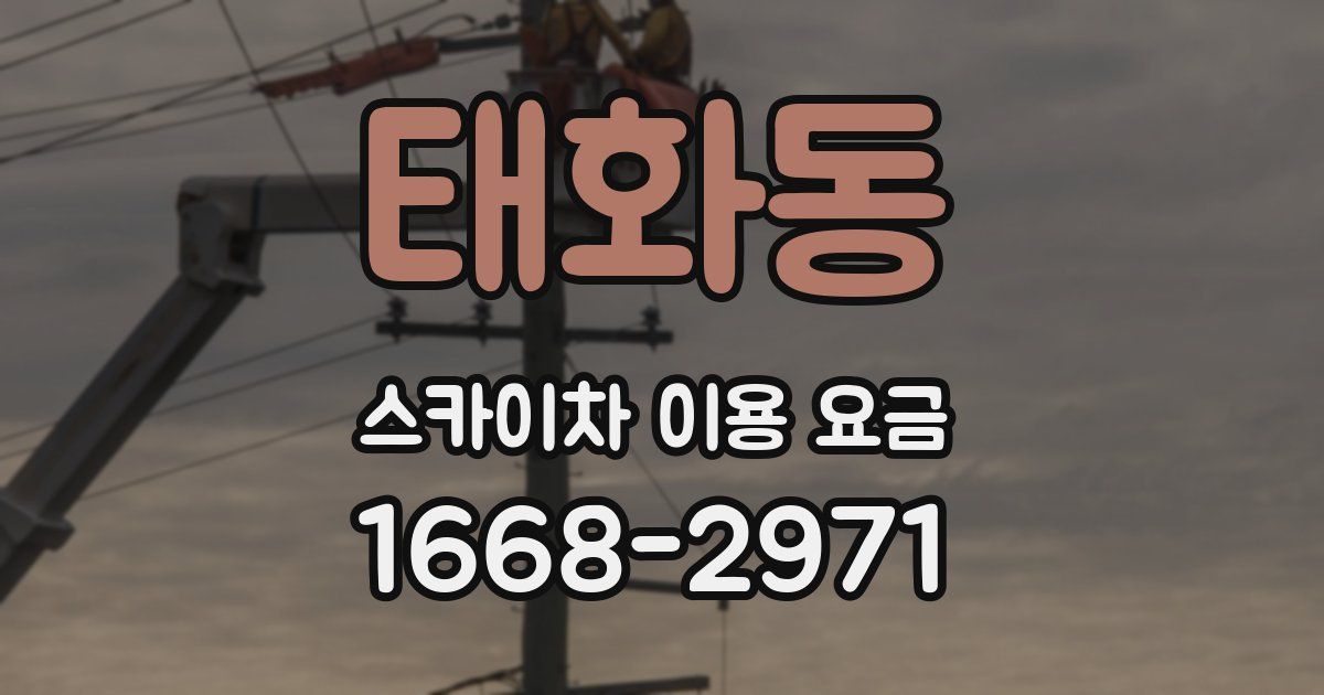 태화동 스카이차 이용 요금