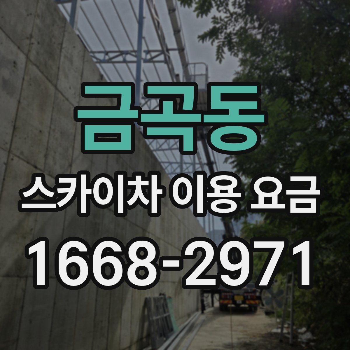 금곡동 스카이차 이용 요금