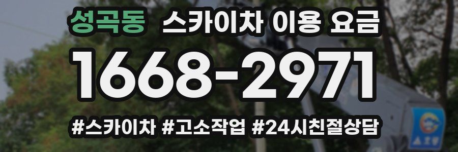 성곡동 스카이차 이용 요금