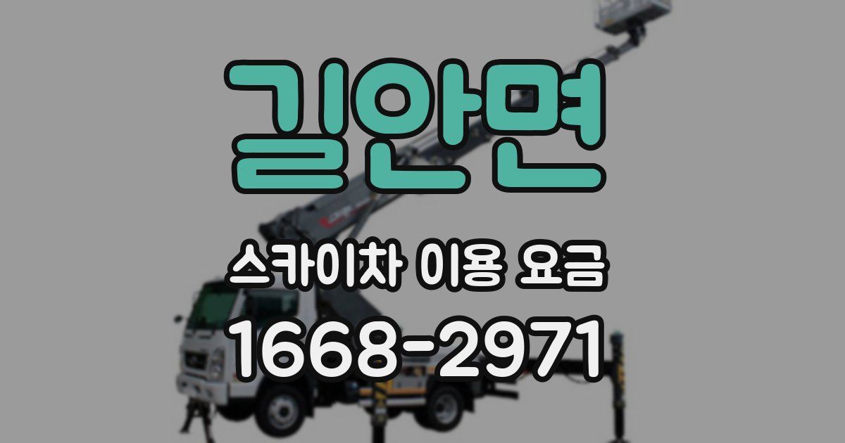 길안면 스카이차 이용 요금